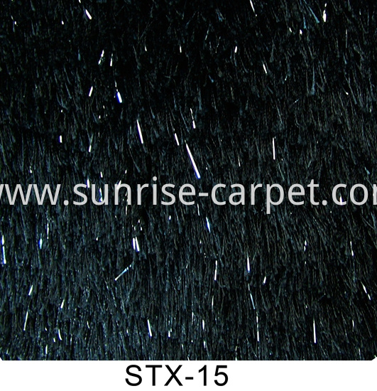 Polyester Silk 150D & Lurex Yarn Carpet